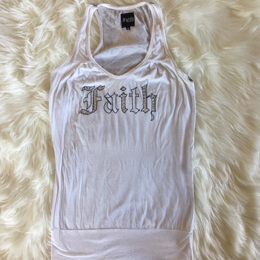 Faith connexion embellished tank